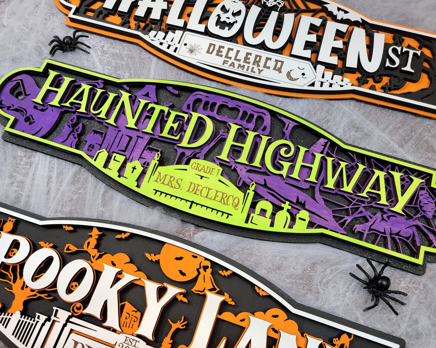 Spooktacular Halloween Street Signs
