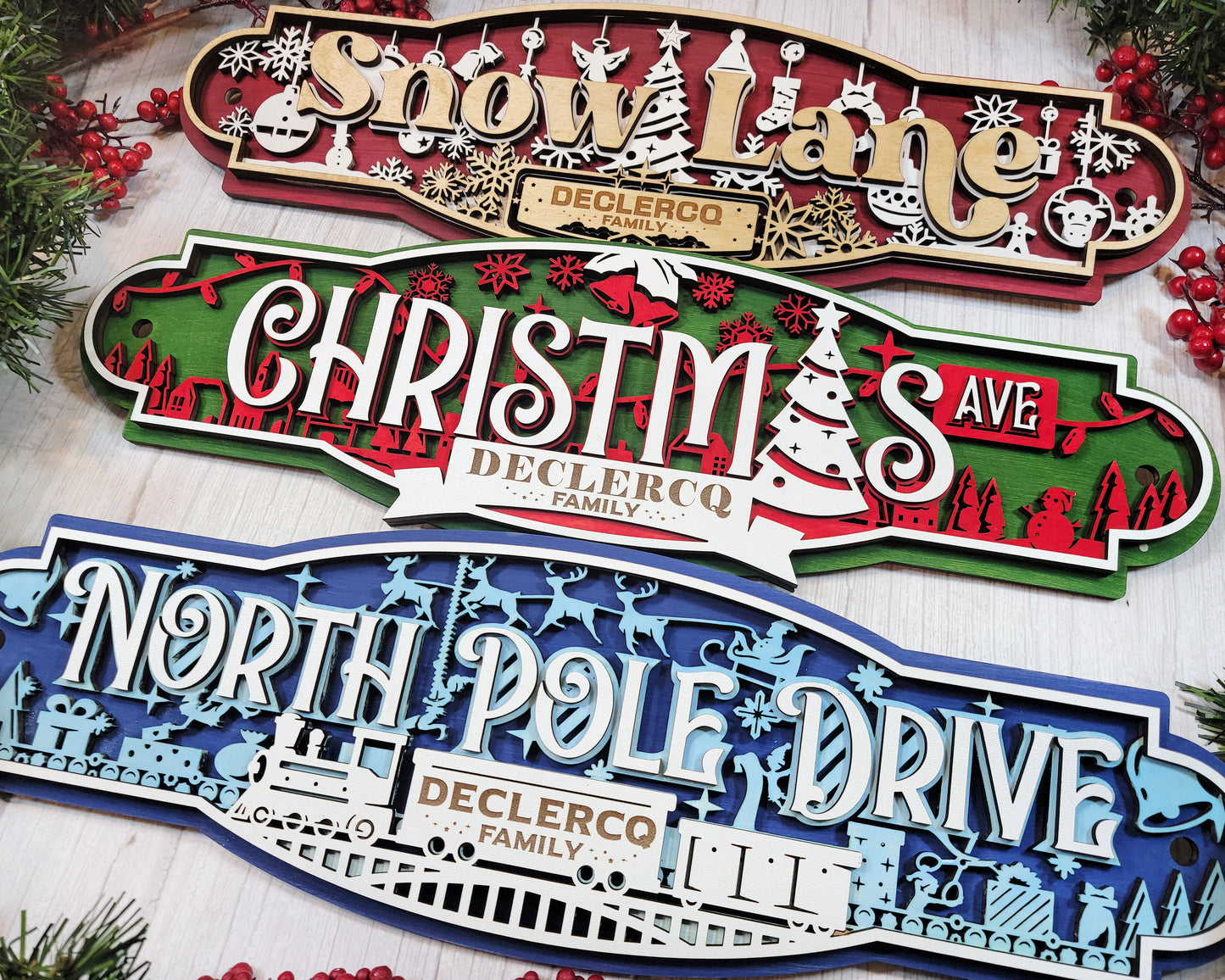 Merry Christmas Street Sign