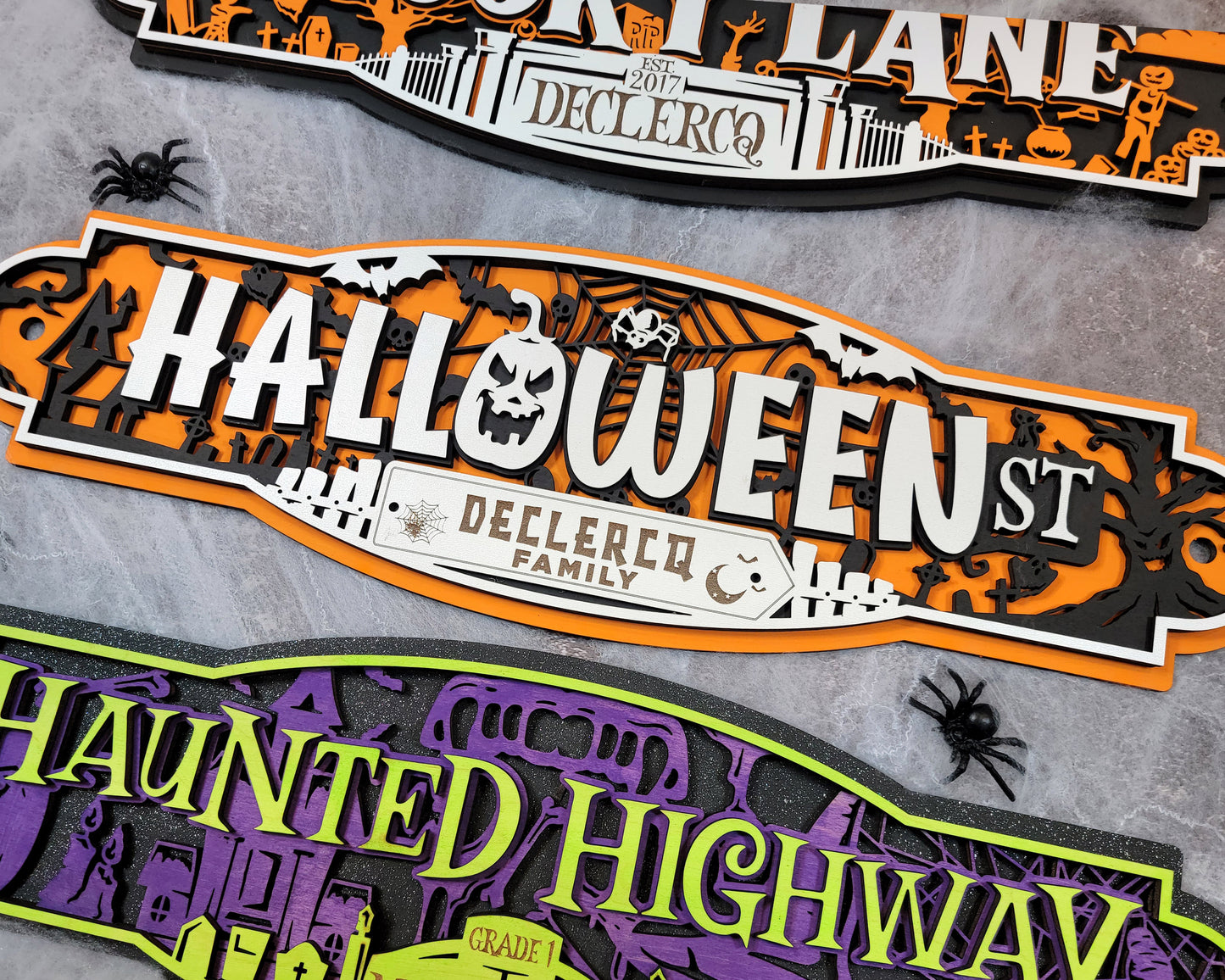 Spooktacular Halloween Street Signs