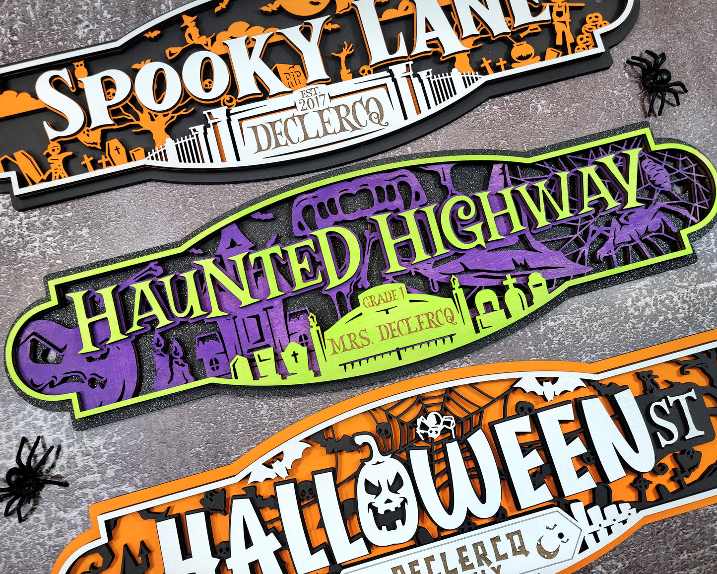 Spooktacular Halloween Street Signs