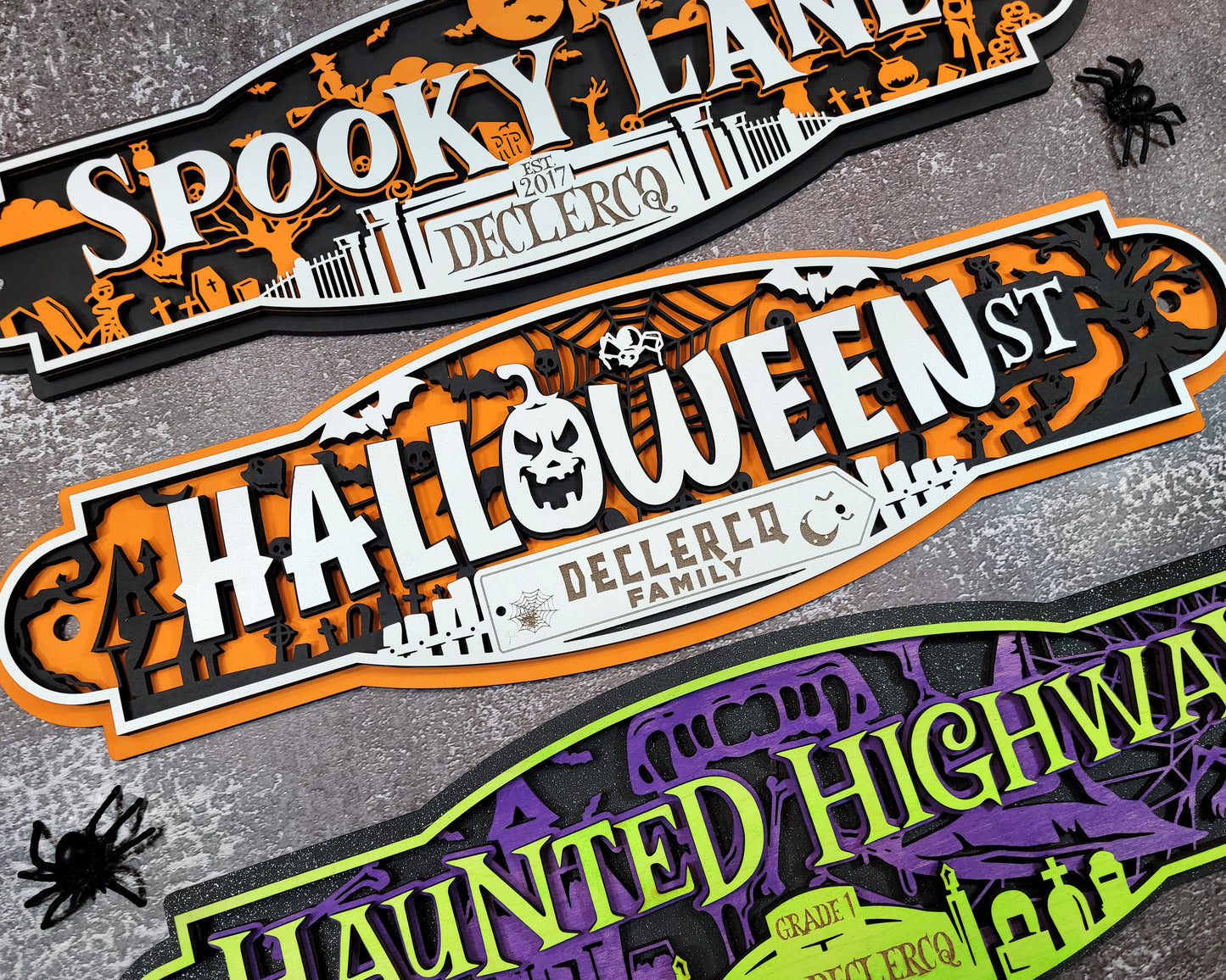 Spooktacular Halloween Street Signs
