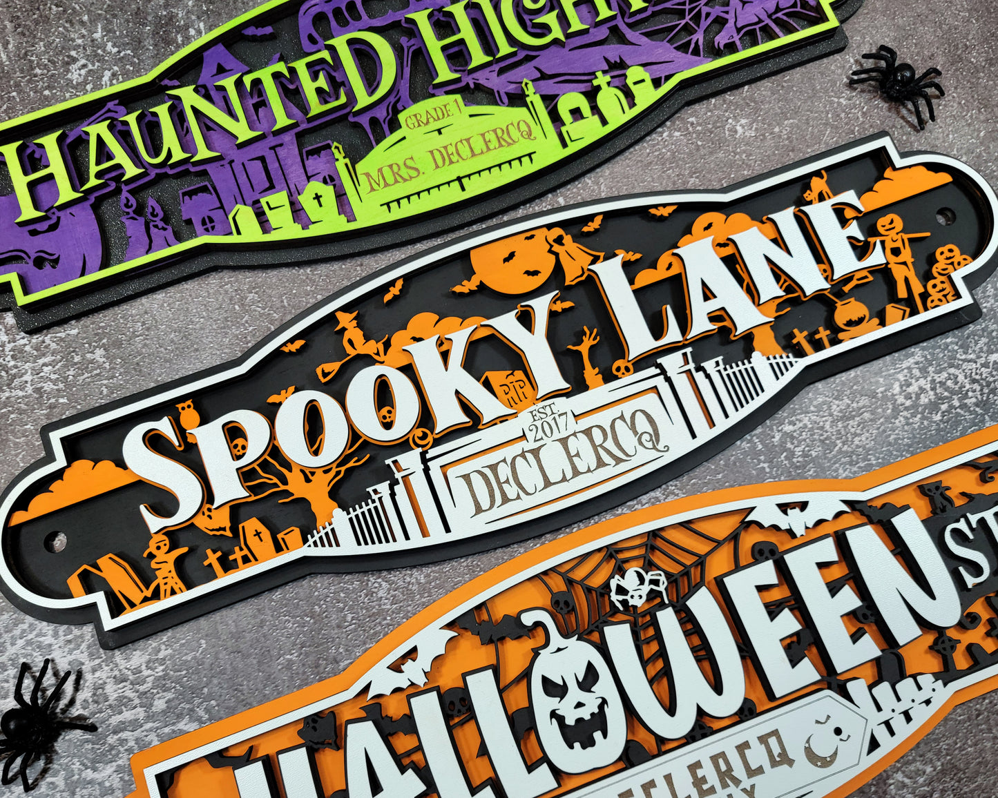 Spooktacular Halloween Street Signs