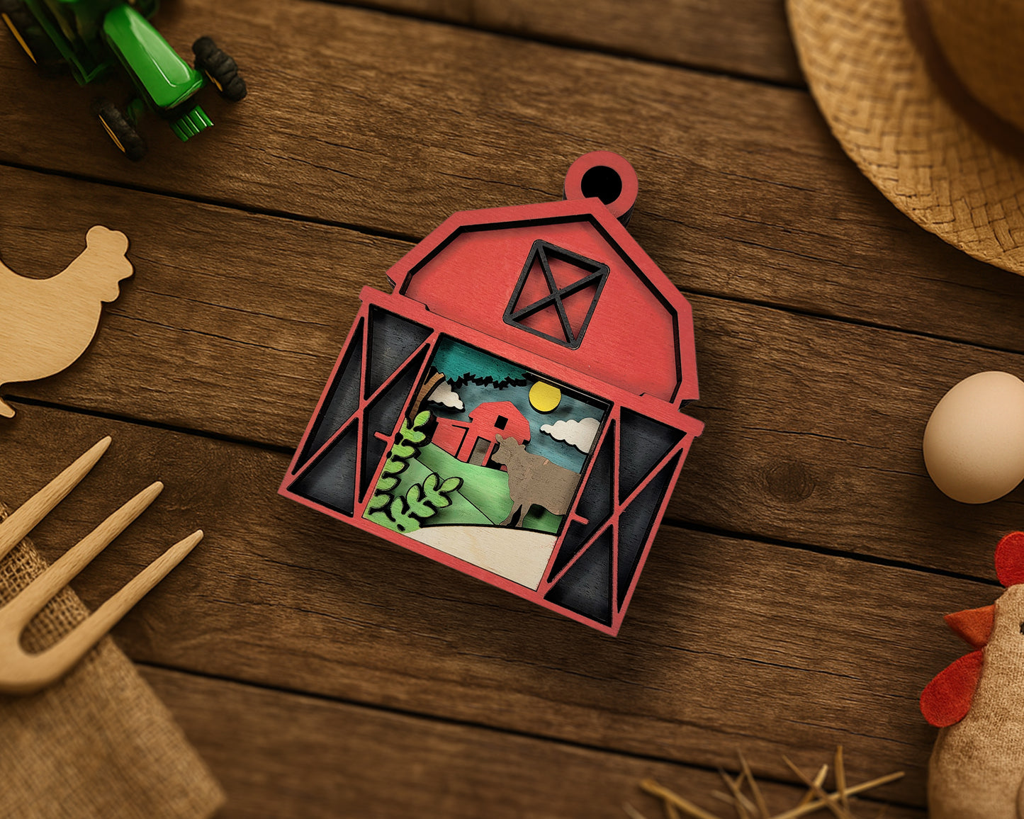 Layered Ornaments and Magnets