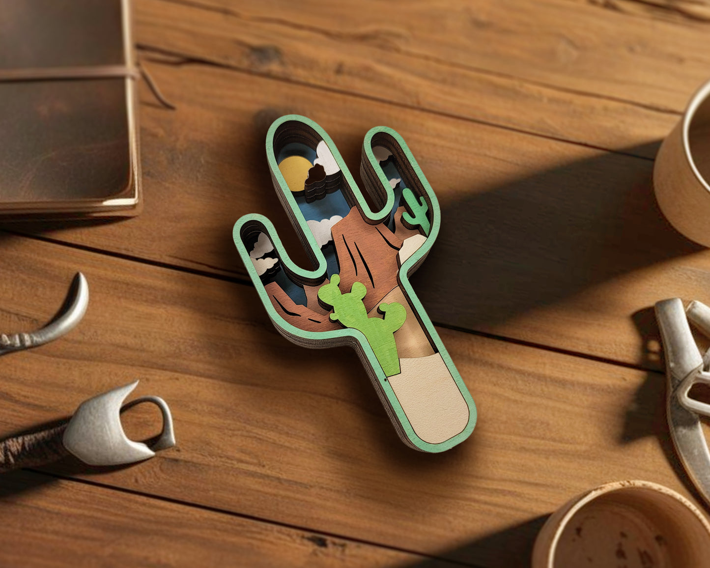 Layered Ornaments and Magnets