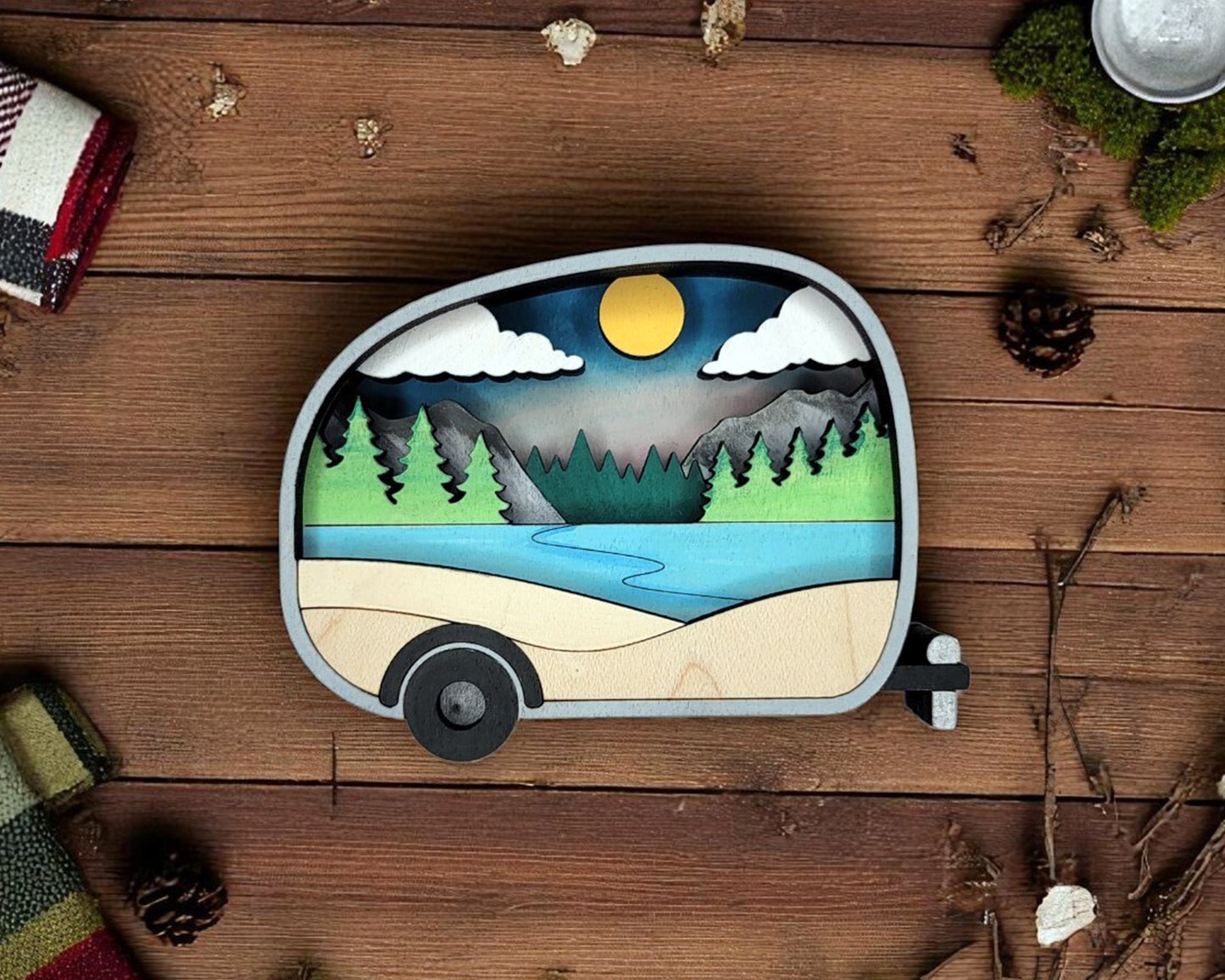 Layered Ornaments and Magnets
