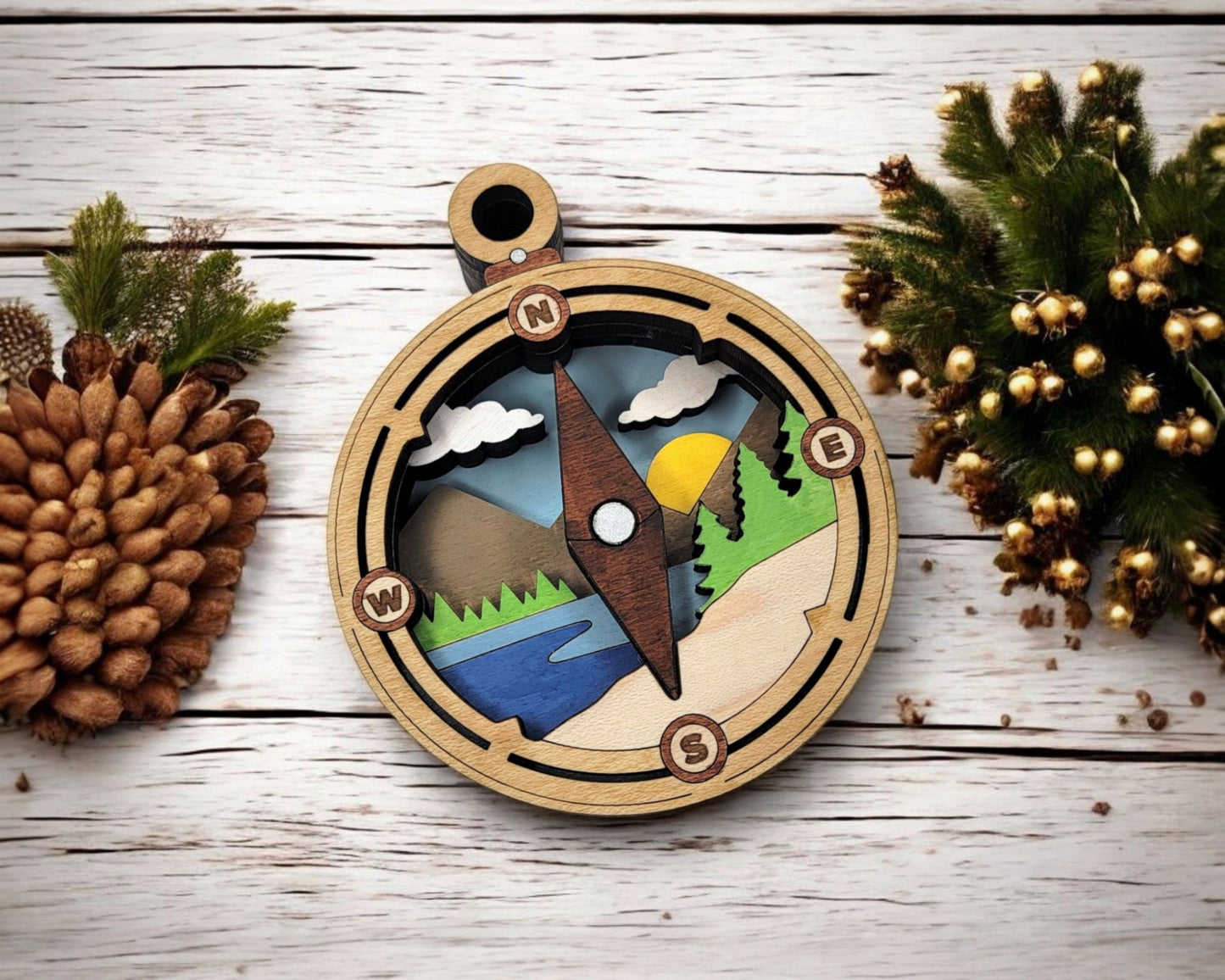 Layered Ornaments and Magnets