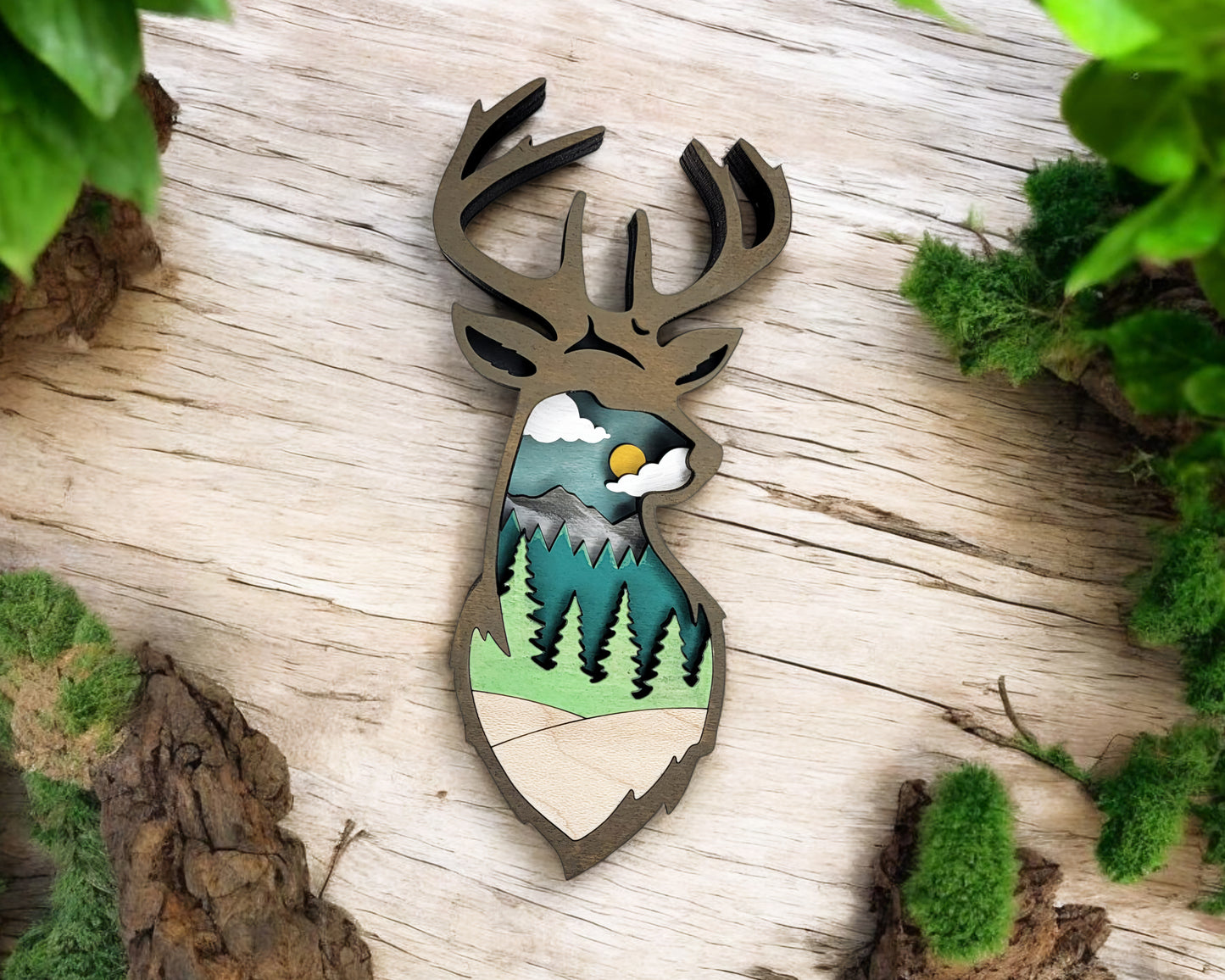 Layered Ornaments and Magnets