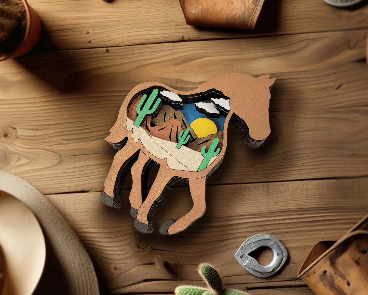 Layered Ornaments and Magnets