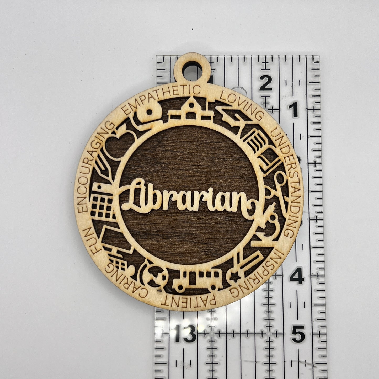 "I need a HUGe Glass of wine" - Wooden Layered Ornament / Magnet / Coaster