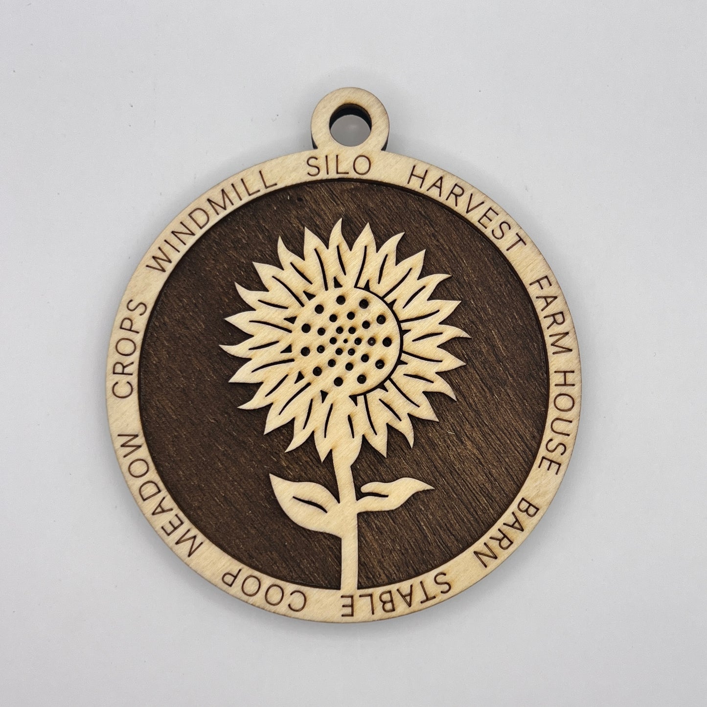 "Sunflower" Wooden Layered Ornament - 2 styles available