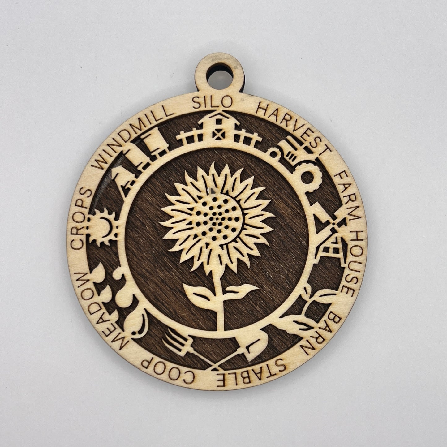 "Sunflower" Wooden Layered Ornament - 2 styles available