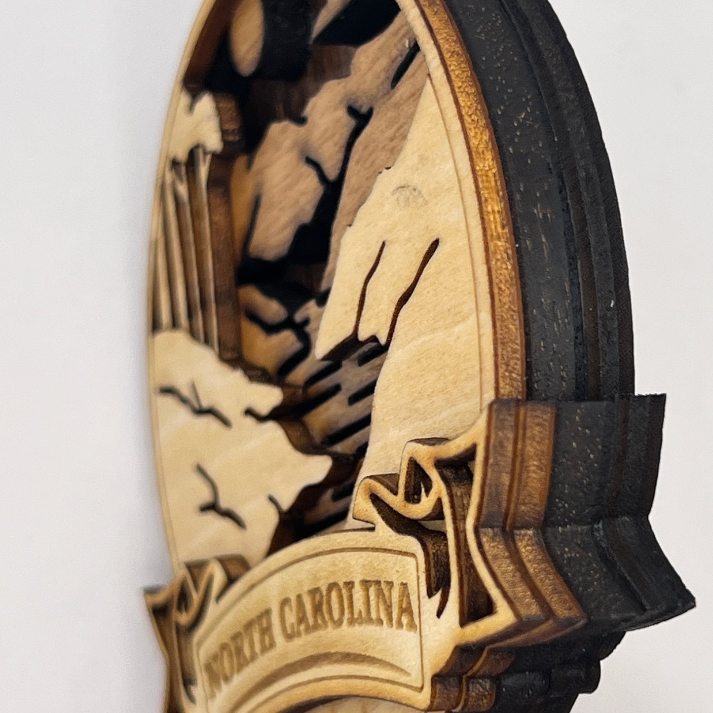 "(YOUR STATE)" Wooden Layered Ornament (Customizable)