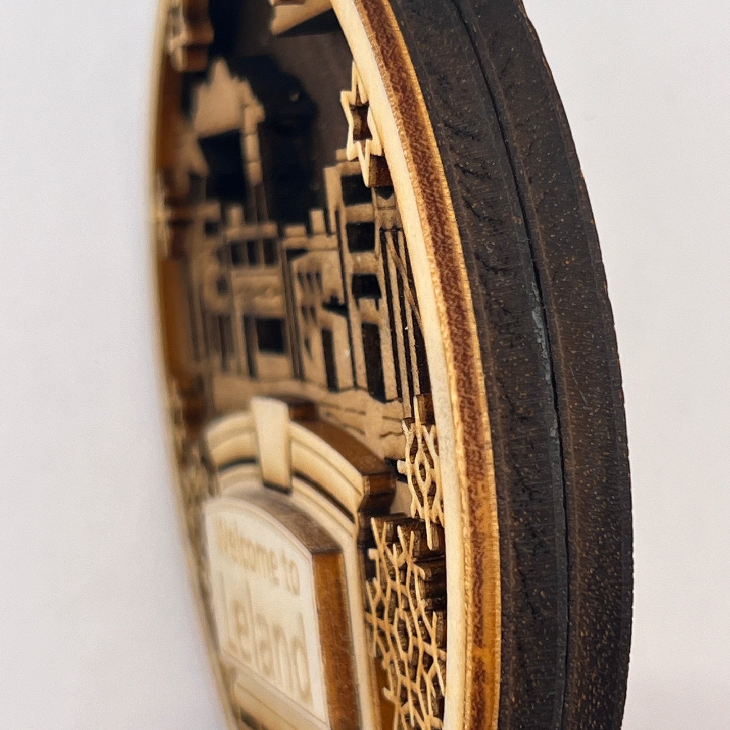 "(YOUR STATE)" Wooden Layered Ornament (Customizable)