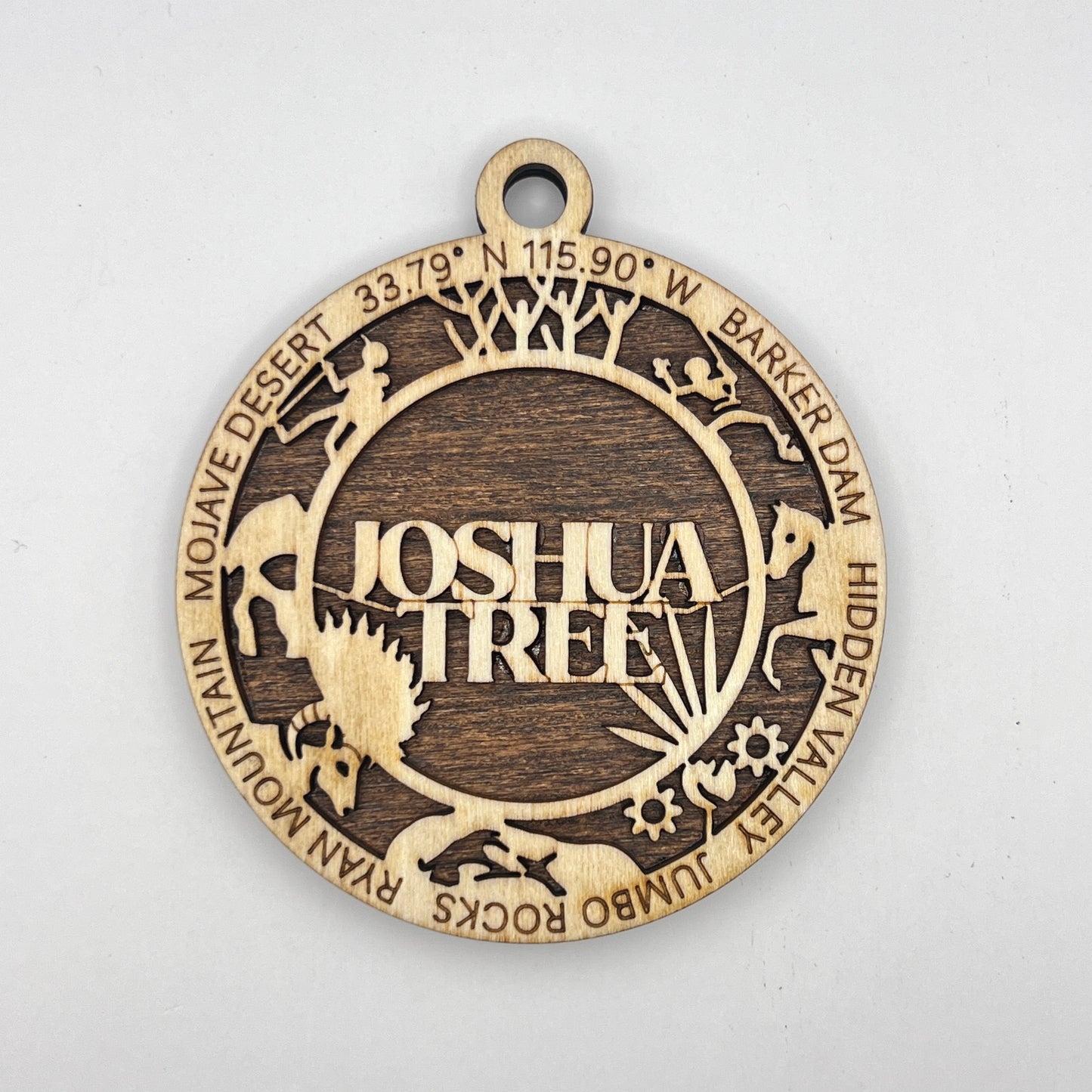 JOSHUA TREE- National Parks & Landmarks - Wooden Layered Ornament / Magnet / Coaster
