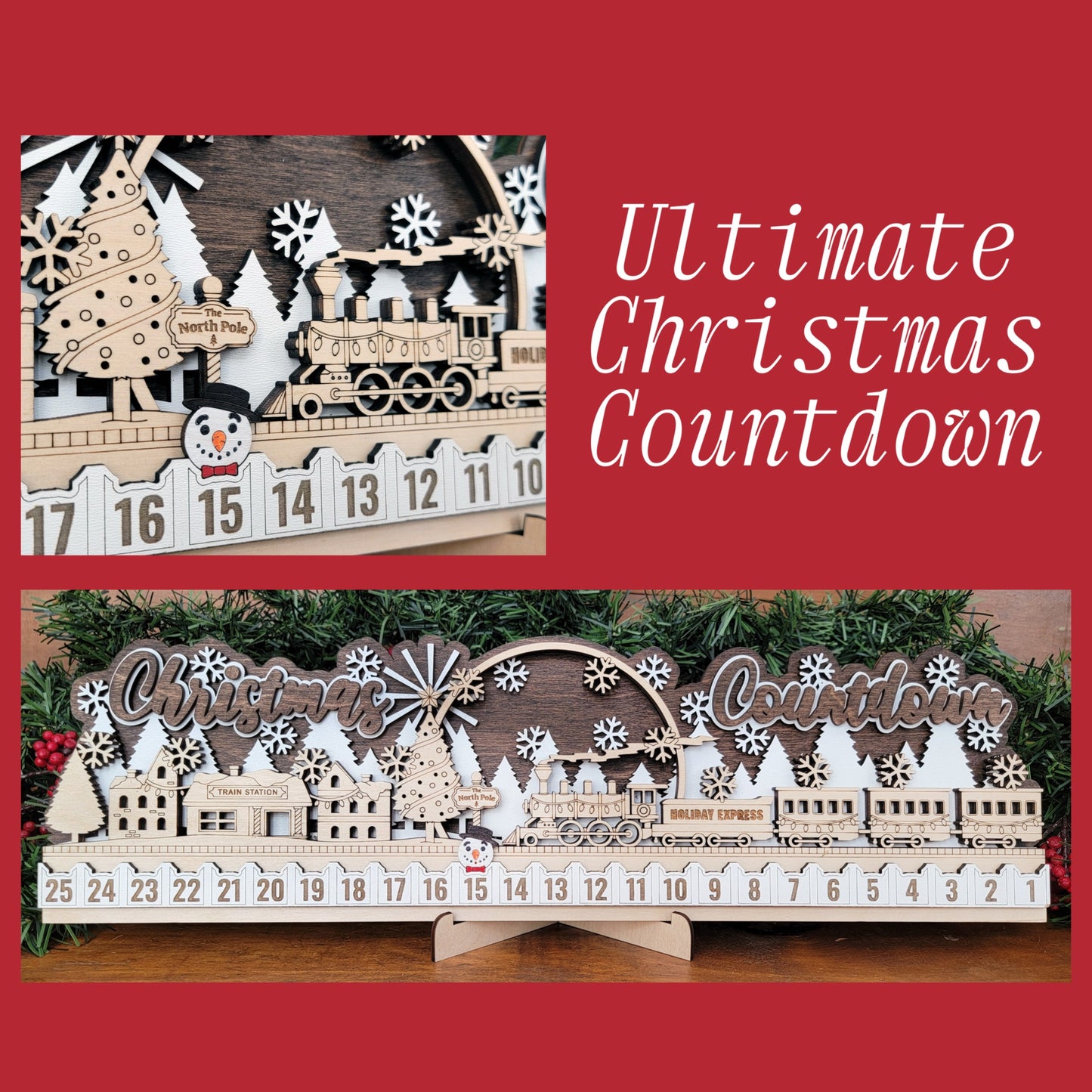 Ultimate Christmas Countdown - Snowman & Train