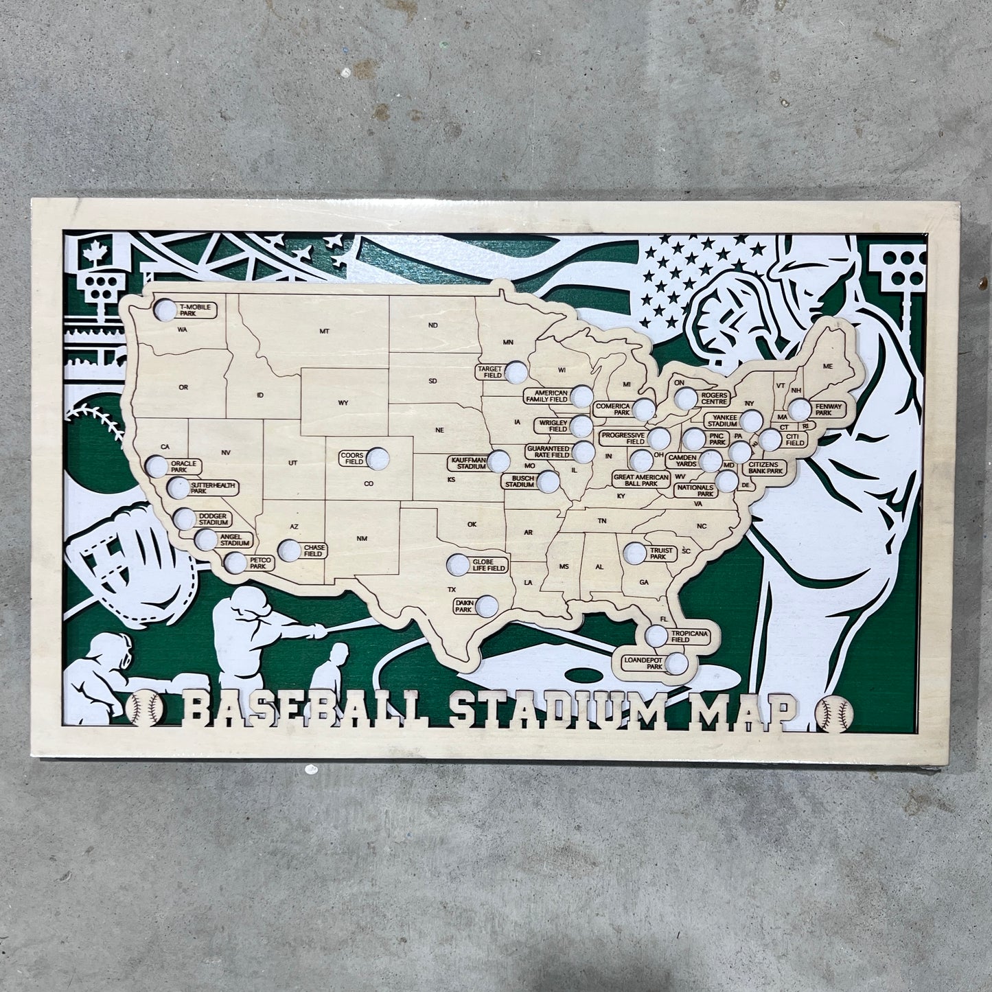 CHOOSE YOUR Stadium Map ( 18” x 11” )