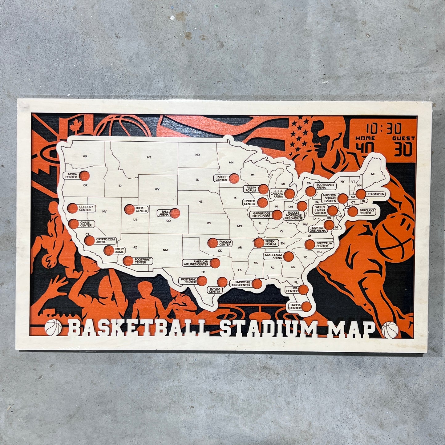CHOOSE YOUR Stadium Map ( 18” x 11” )