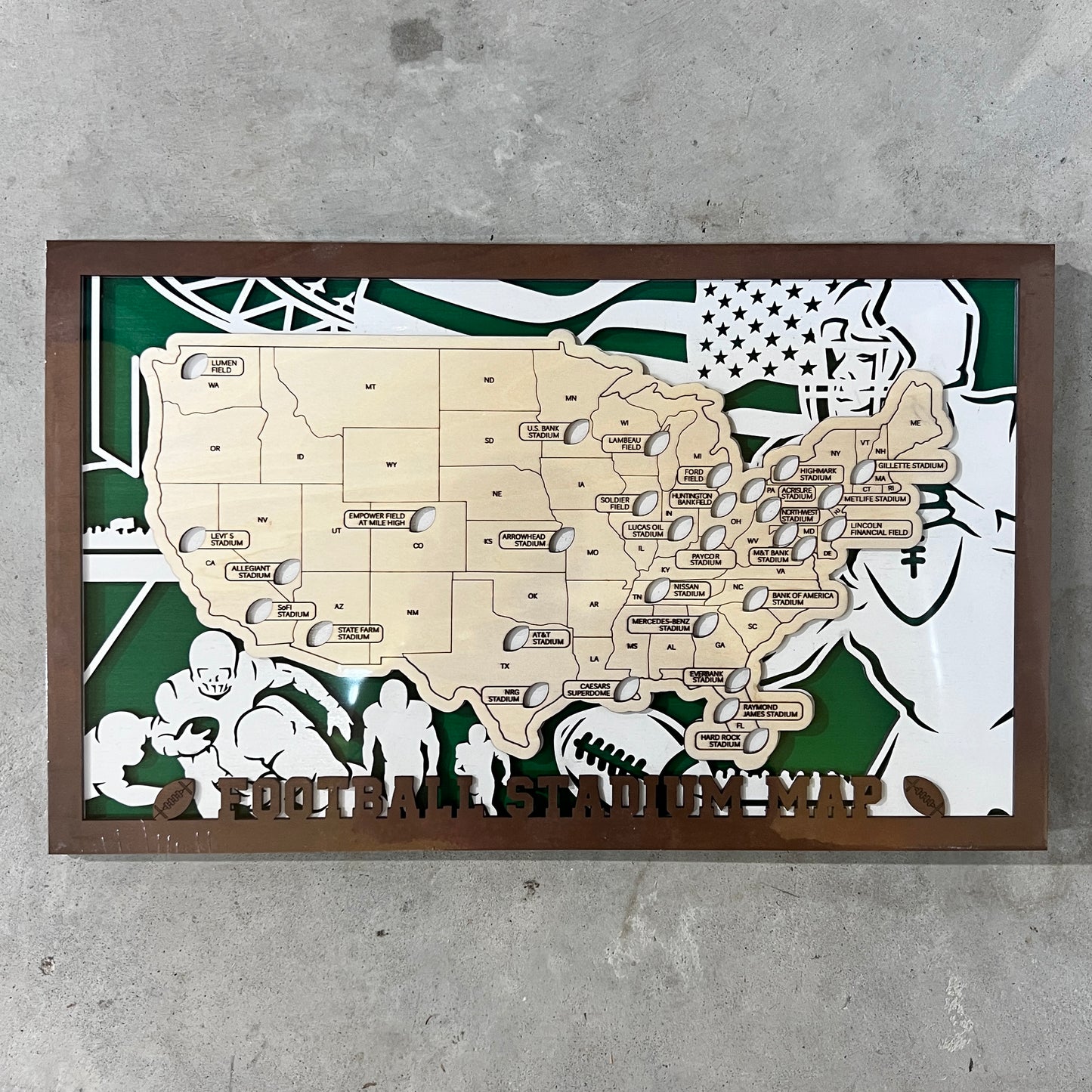 CHOOSE YOUR Stadium Map ( 18” x 11” )