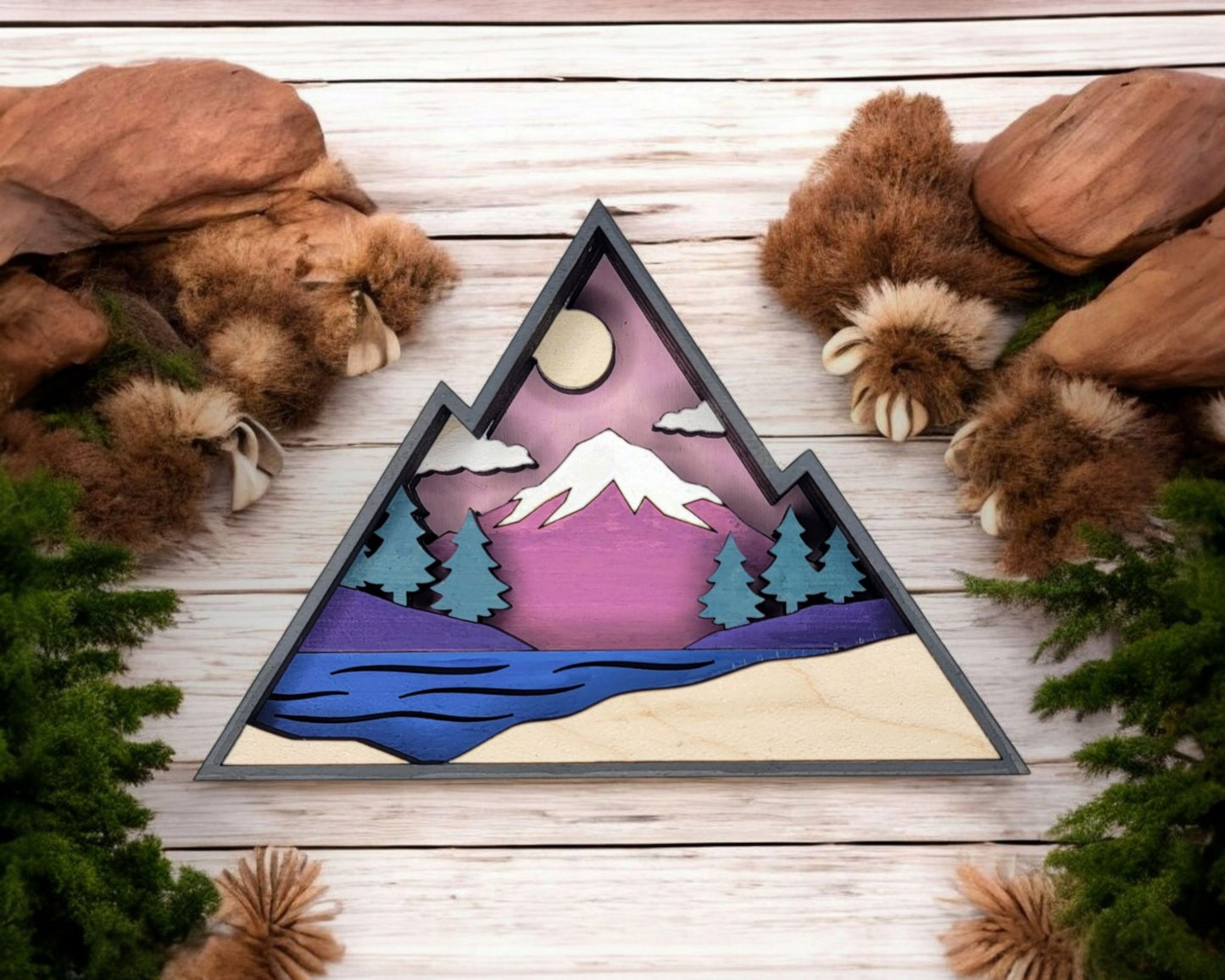 Layered Ornaments and Magnets