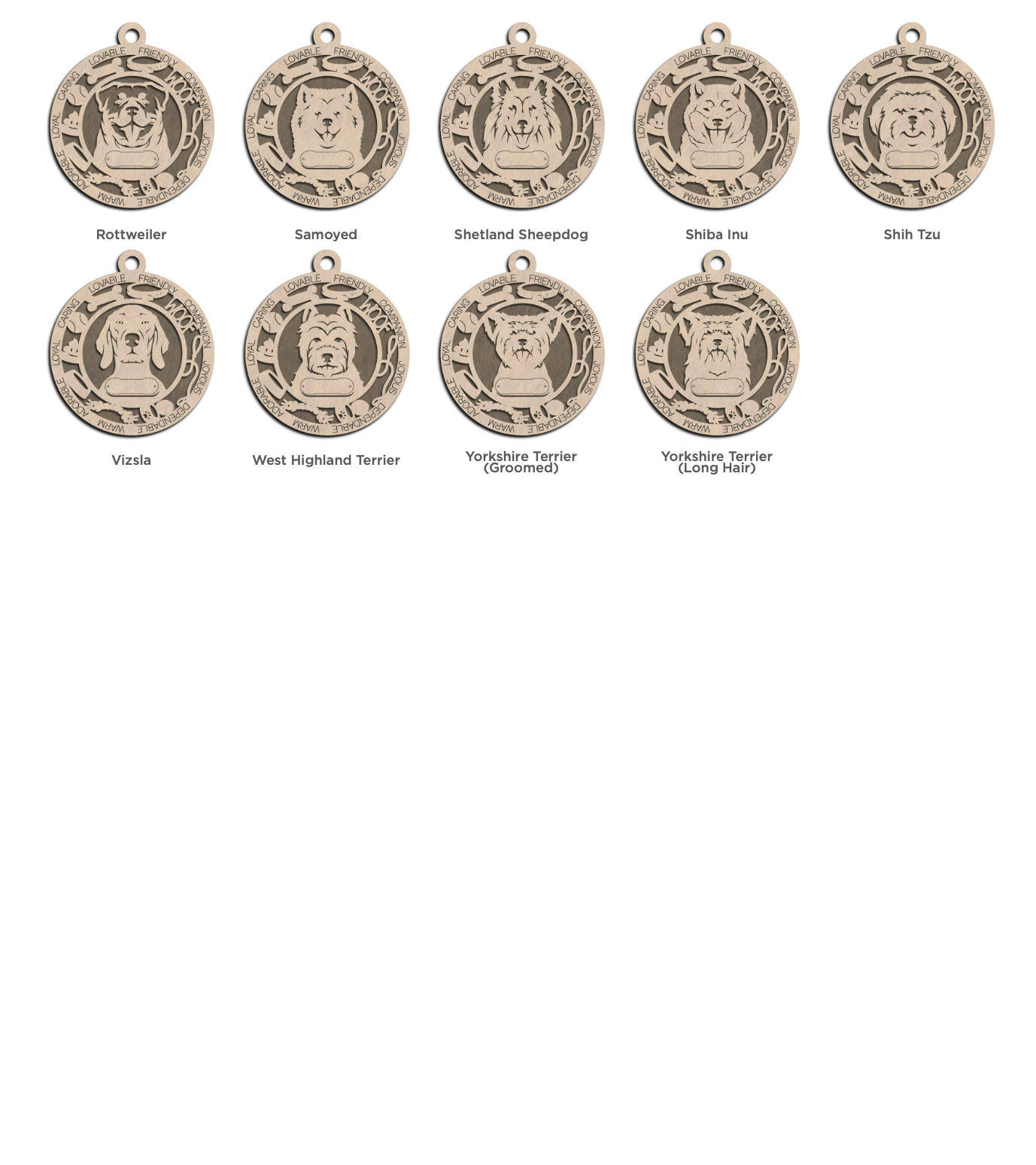 Dog Ornament (Customizable) Over 100 Dog Breeds!