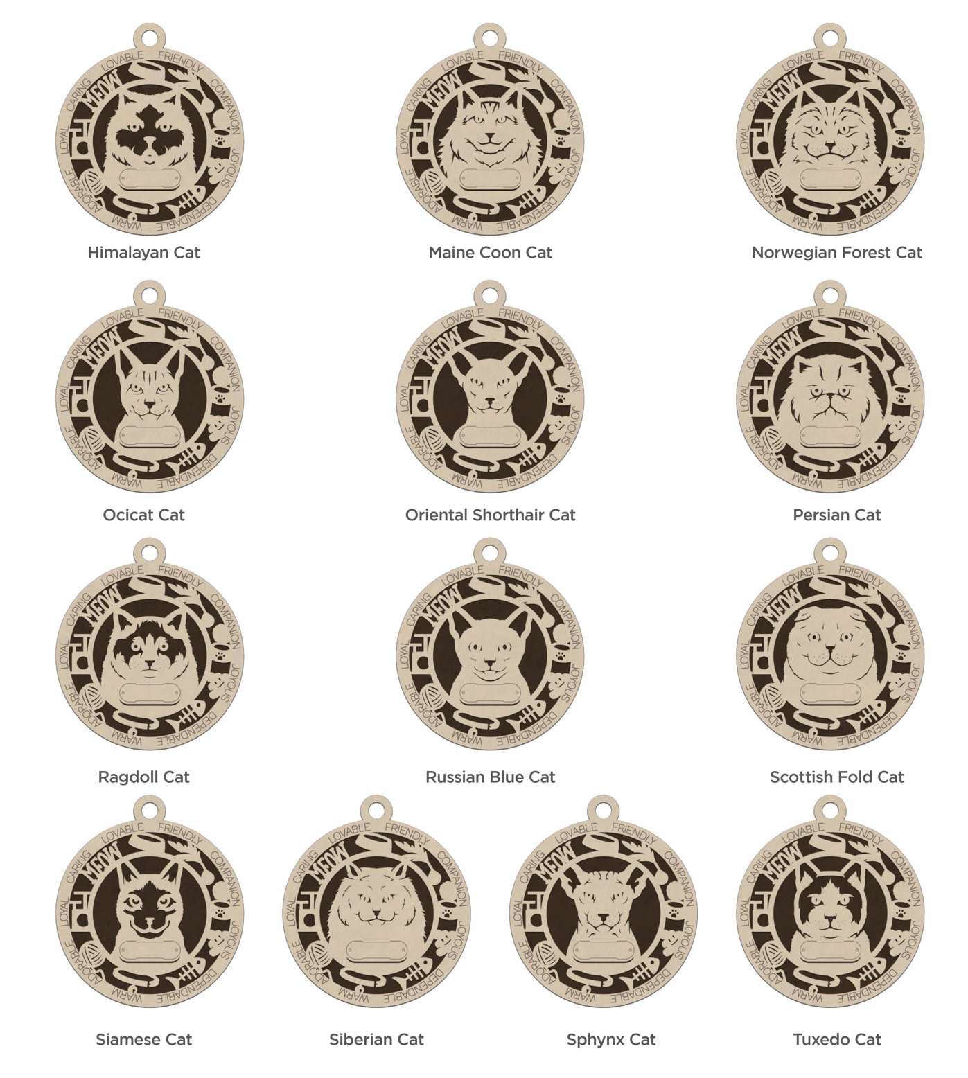 Cat Ornament (Customizable) Over 25 Cat Breeds!
