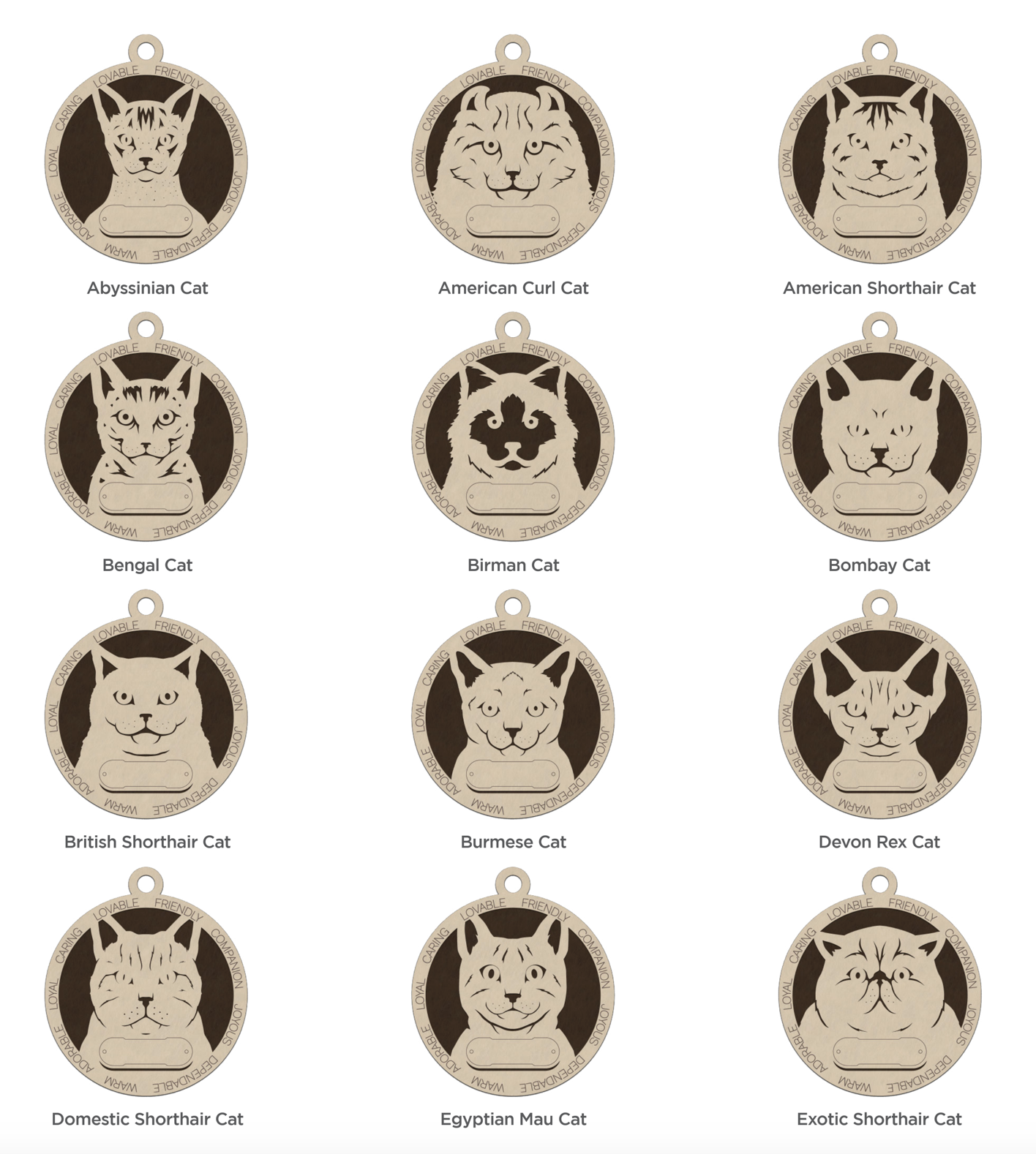 Cat Ornament (Customizable) Over 25 Cat Breeds!