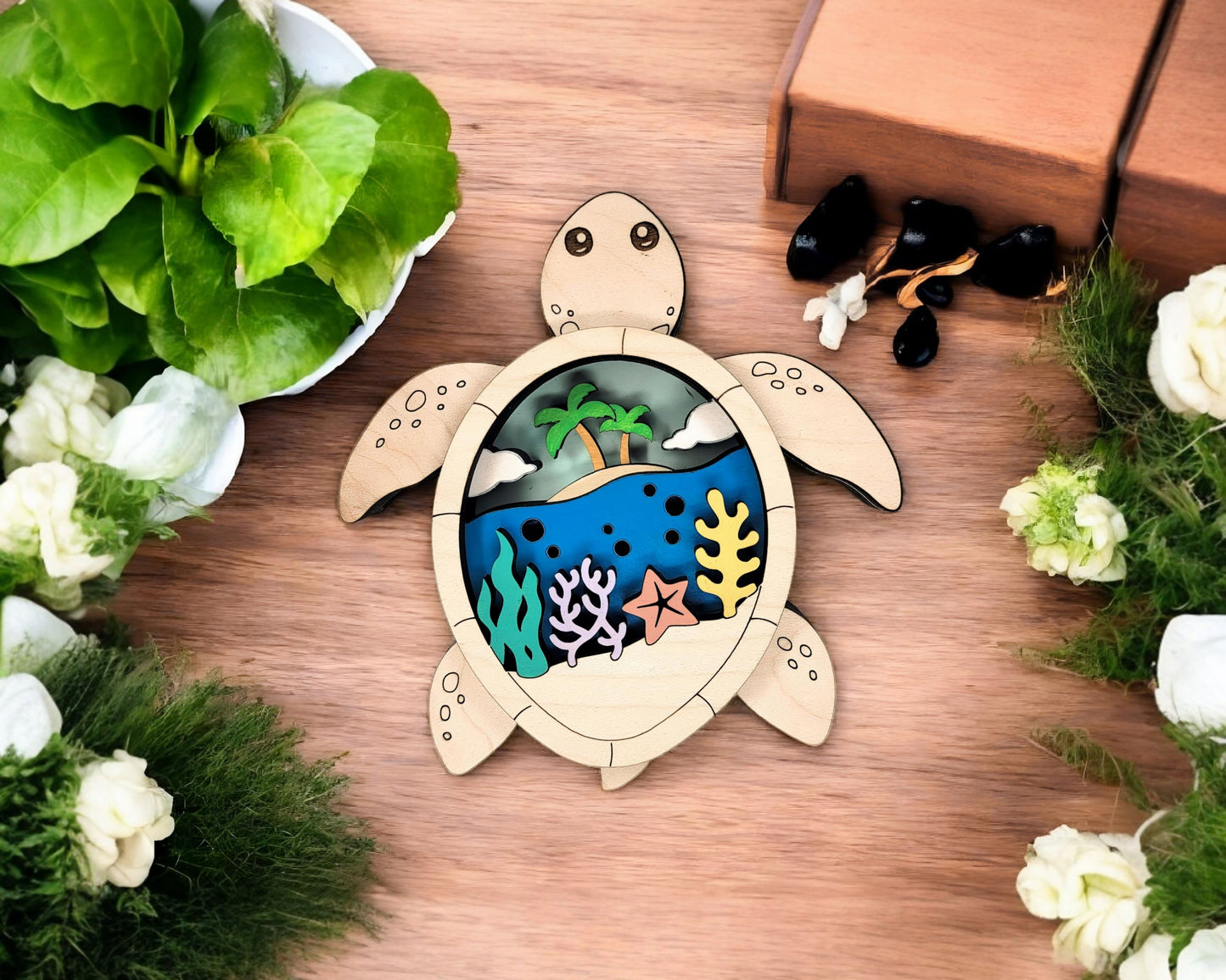 Layered Ornaments and Magnets