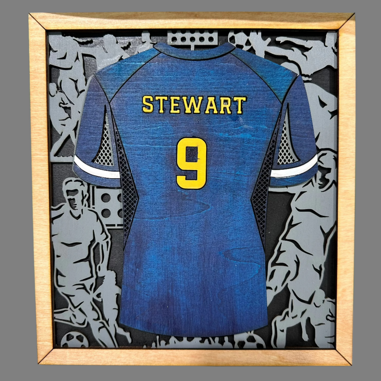 Sign - Soccer - Female Plaque Jersey Personalized