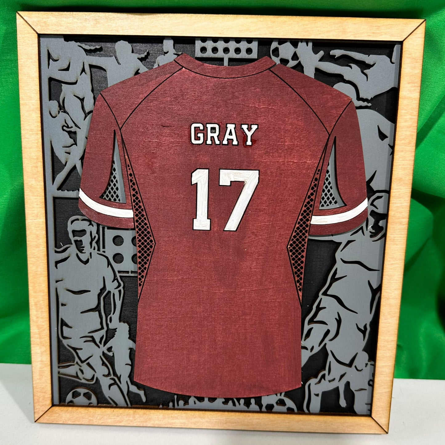 Sign - Soccer - Female Plaque Jersey Personalized