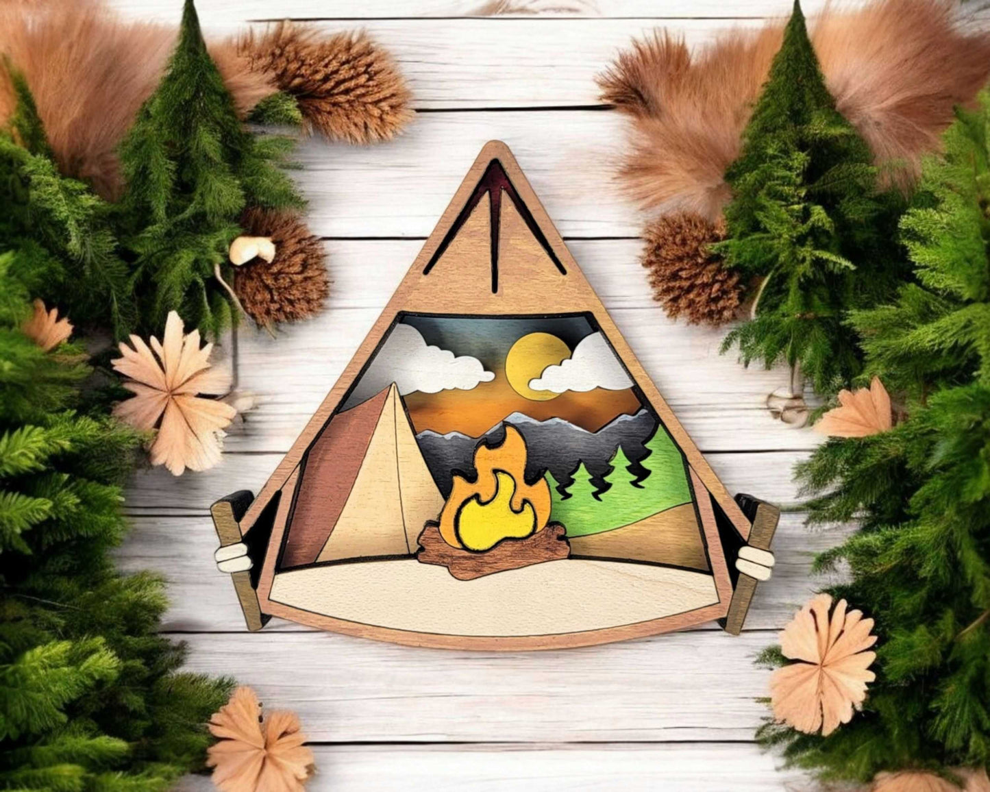 Layered Ornaments and Magnets