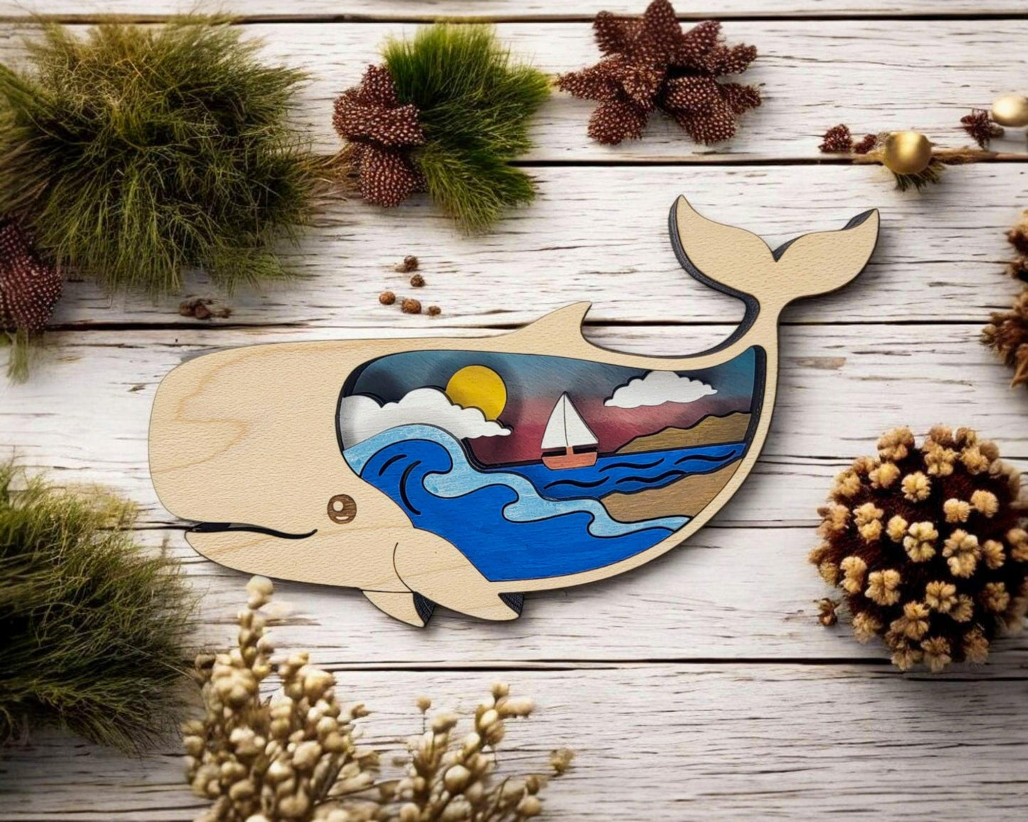 Layered Ornaments and Magnets