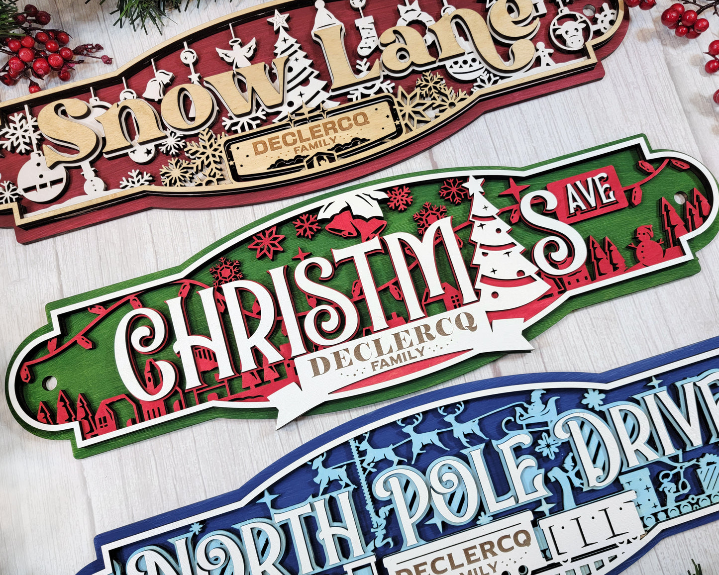 Merry Christmas Street Sign