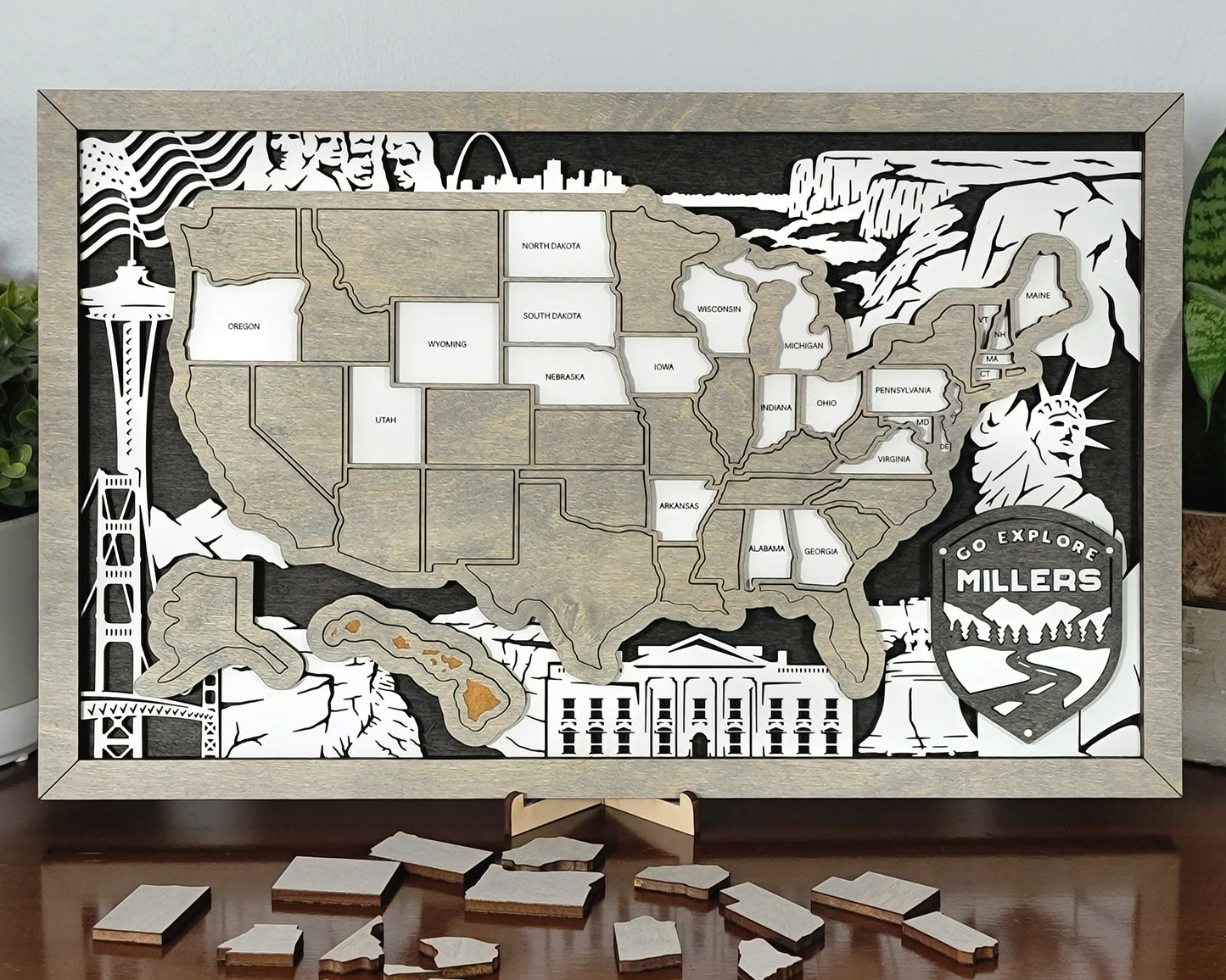 US State Travel Map ( 18” x 11” )