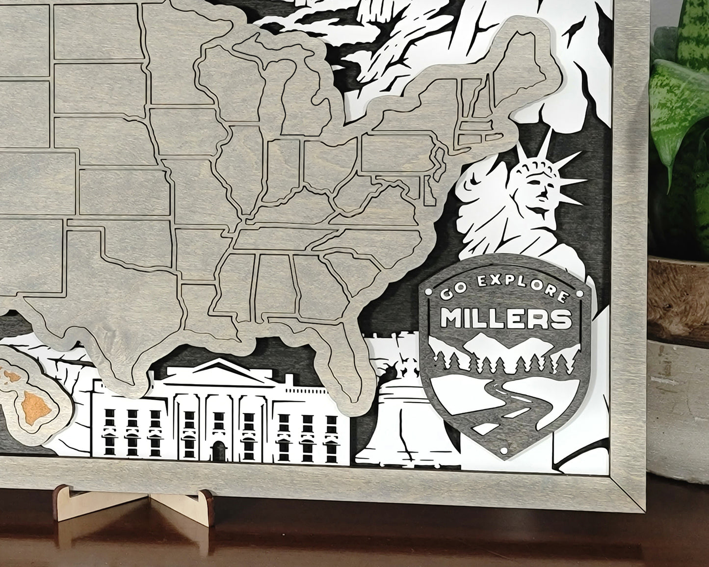 US State Travel Map ( 18” x 11” )