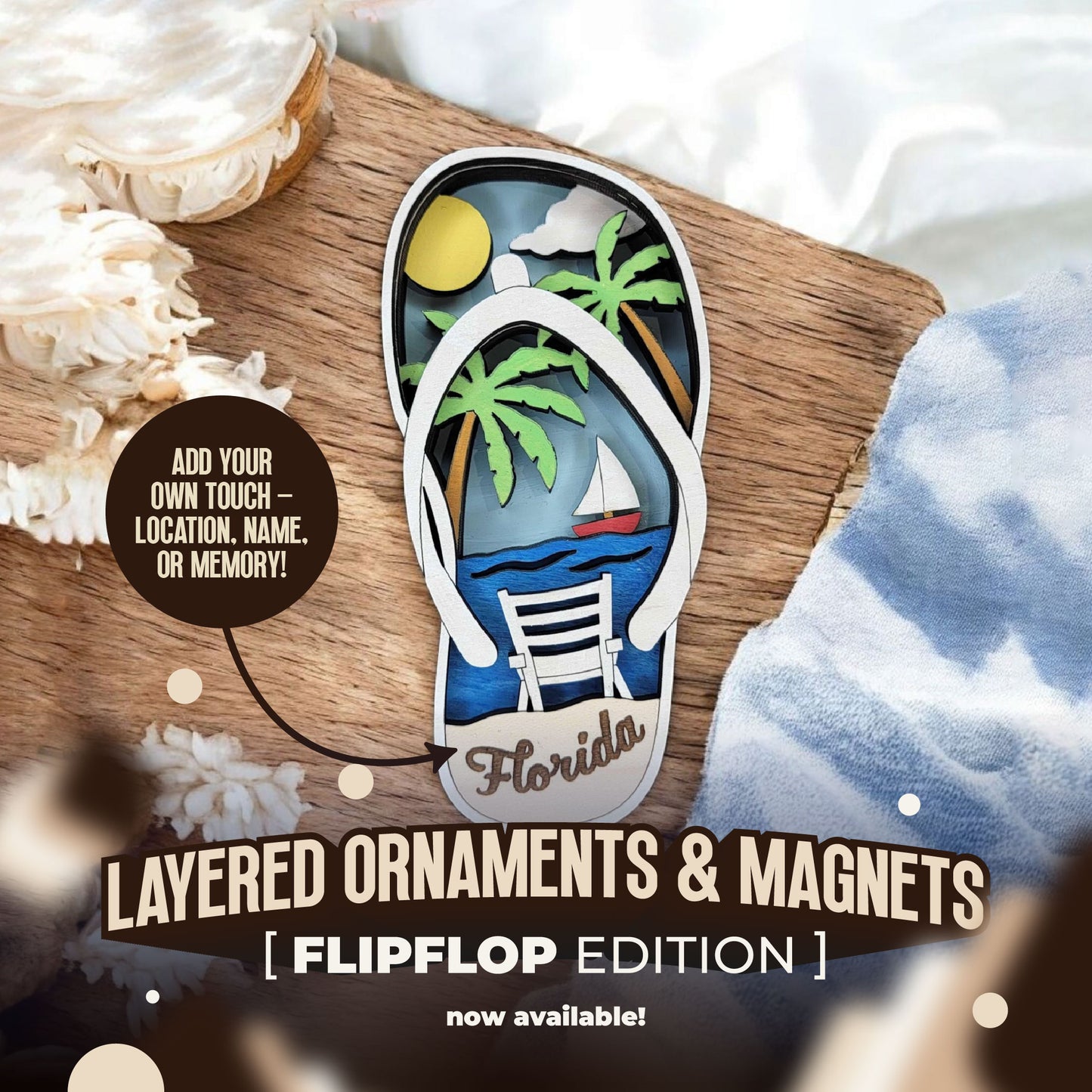 Layered Ornaments and Magnets