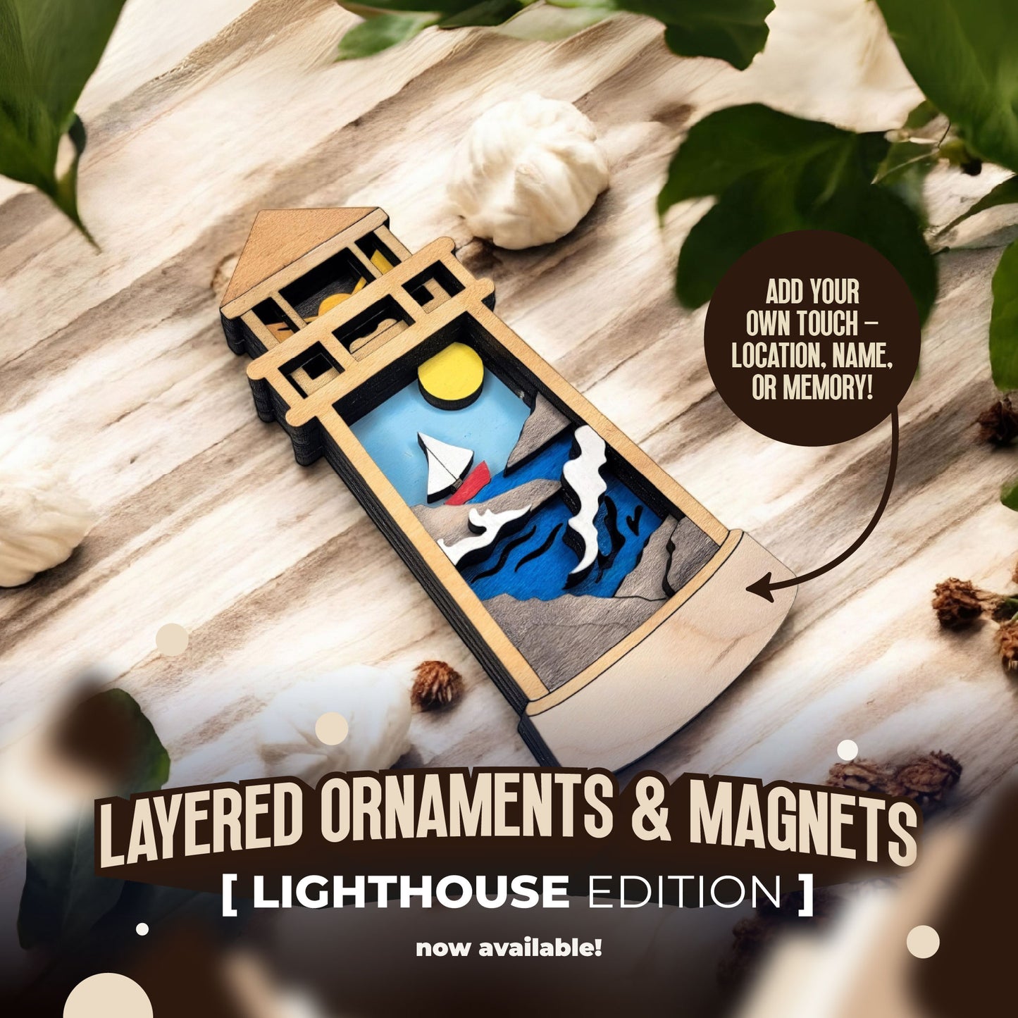 Layered Ornaments and Magnets