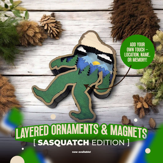 Layered Ornaments and Magnets
