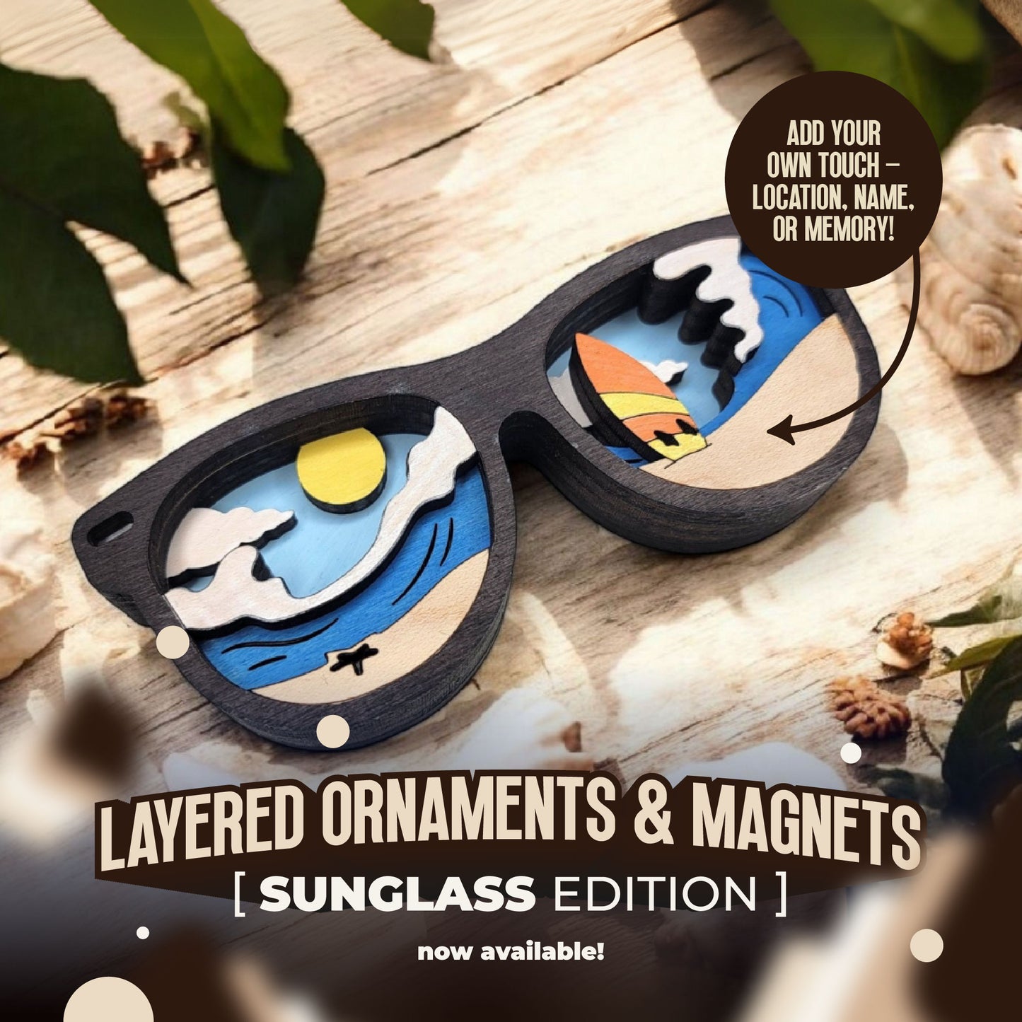 Layered Ornaments and Magnets