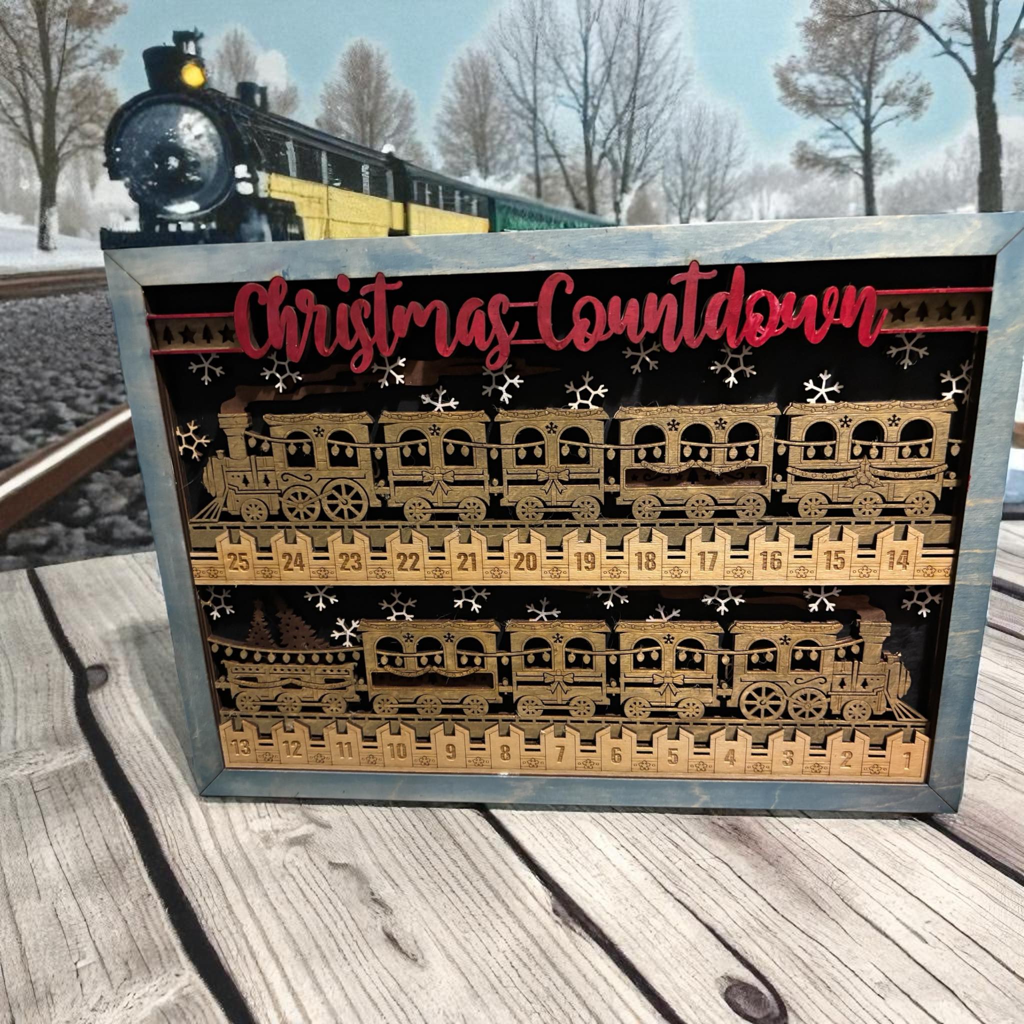 Christmas Countdown - Santa Express Extra Large – Chaos Woodworks